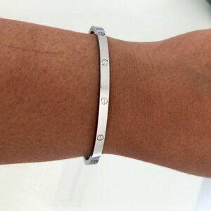 Screw Bracelet Small Model Stainless Steel.